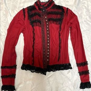 Lip Service Victorian lace top